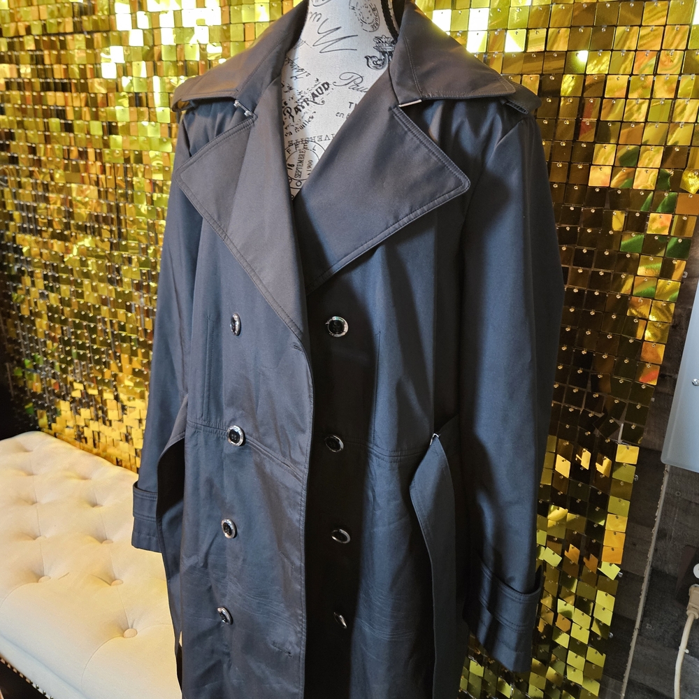 Calvin Klein Women's Black Trench Coat